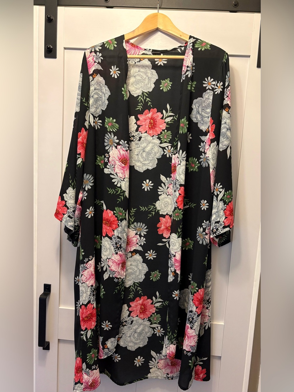 Lost In Layers Floral Open-Front Duster Kimono